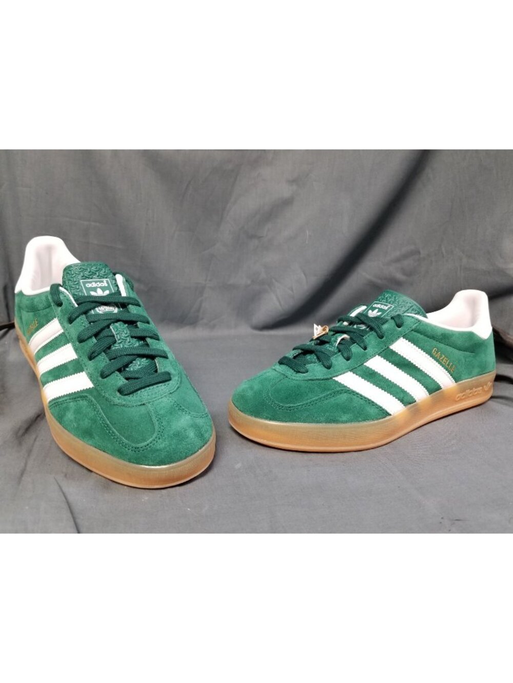 Adidas Gazelle Indoor Green Cloud White Gum JI2062 Men's Size 9 NEW NO BOX!